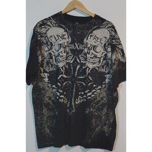 Black Brand Graphic men's Edgy Bold T-shirt 2X